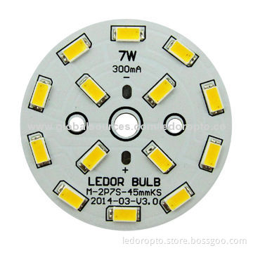 LED 7W ODM 5630/2835/3014/5050 SMD Module, Lightweight and Easy Assembly Process